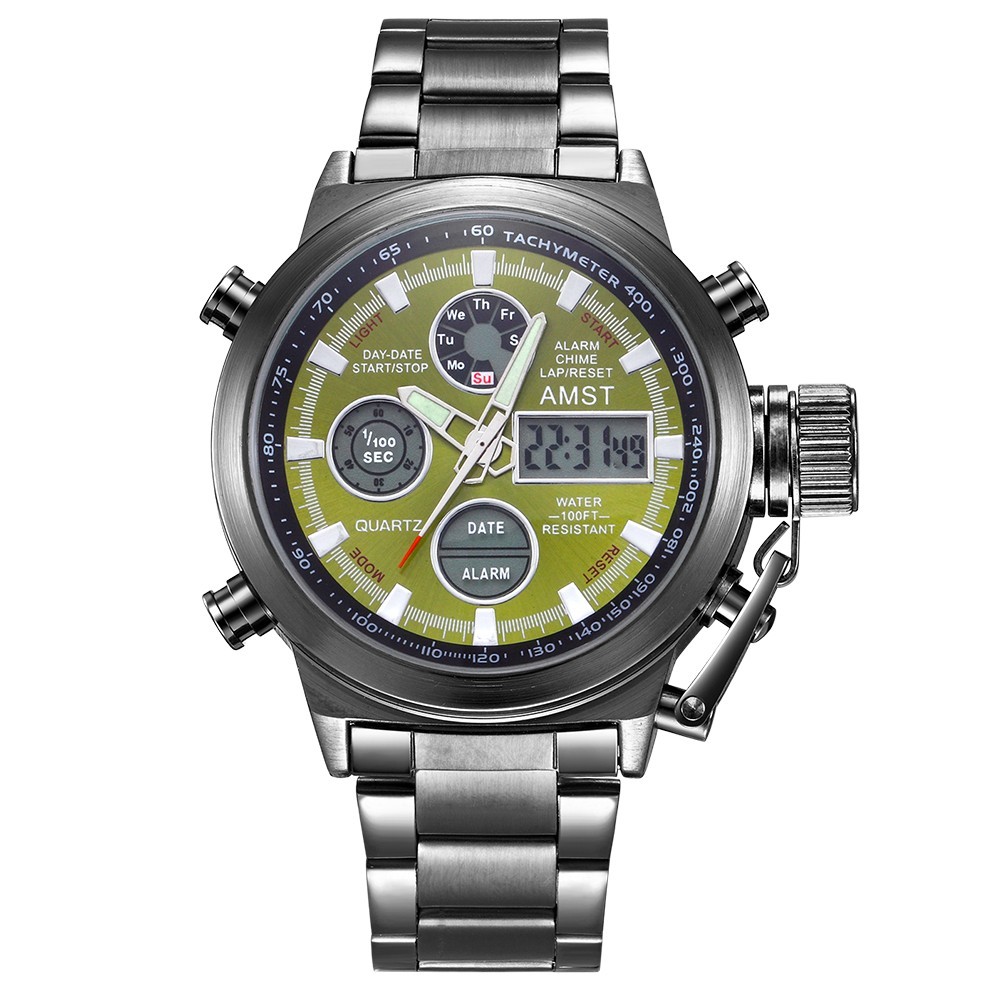 AMST 3003M Black-Green Metall