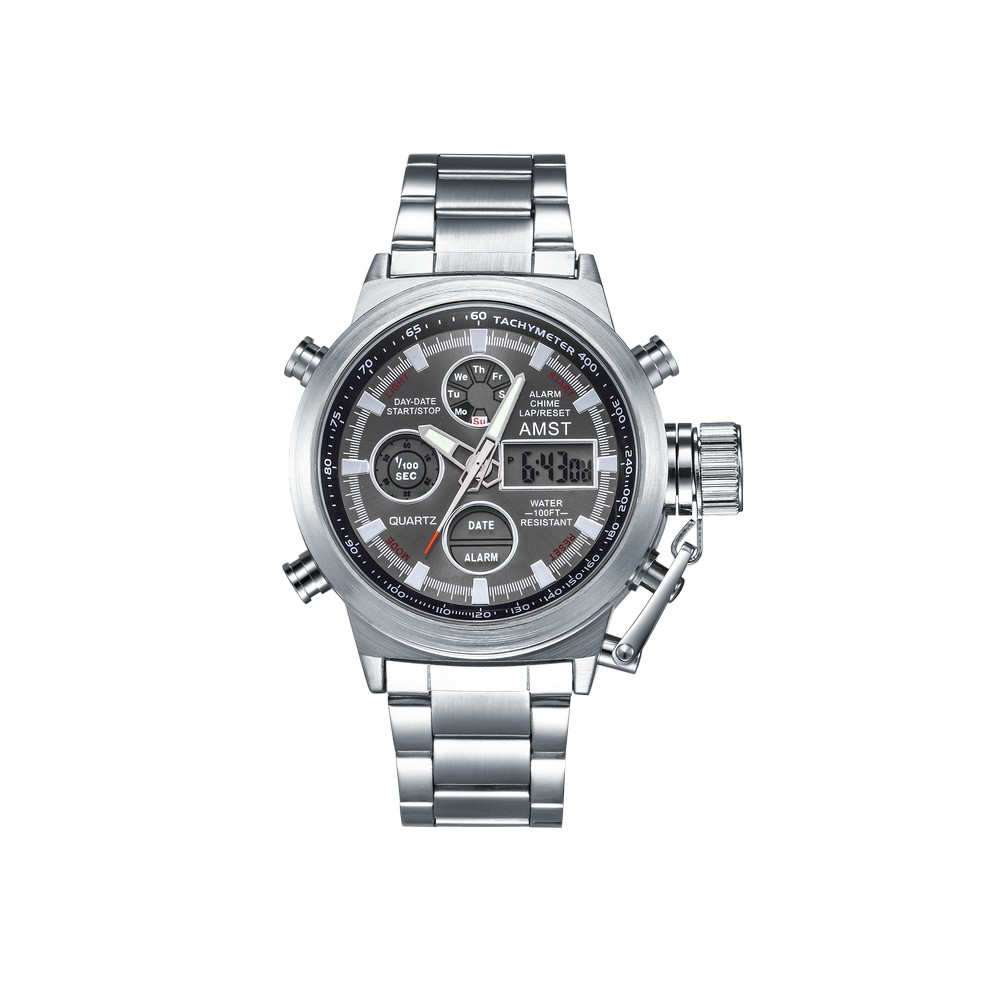 AMST 3003M Silver-Black Metall
